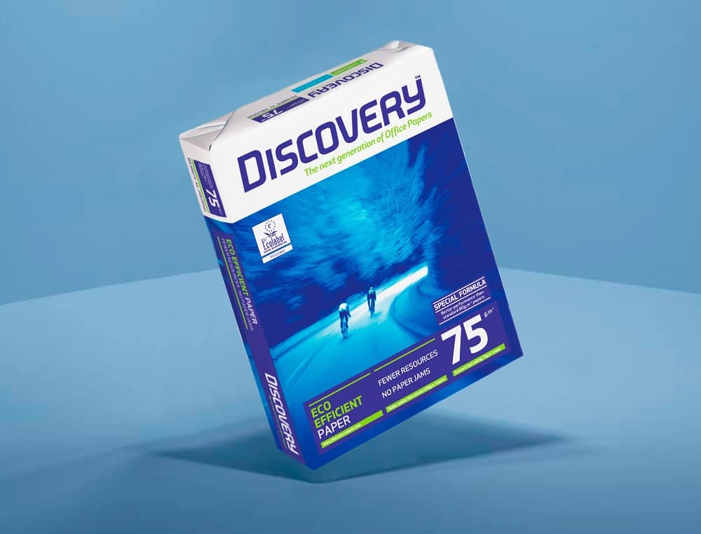 Papel fotocopiadora discovery papel multiuso ink-jet y laser paquete de 500 hojas