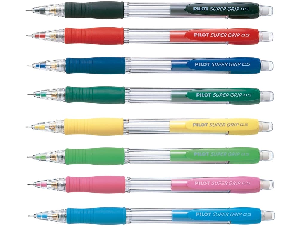 Portaminas pilot super grip 0,5 mm sujecion de caucho