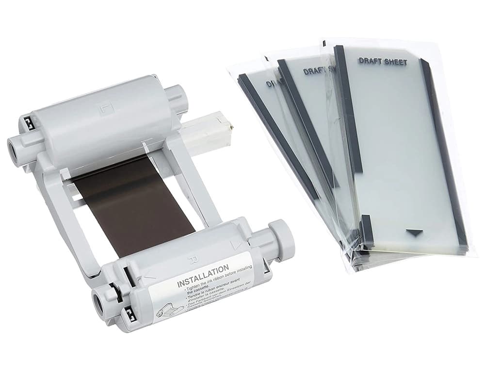 Fotolitos 150 unidades + cinta termica + 9 limpiadores para maquina de sellos brother