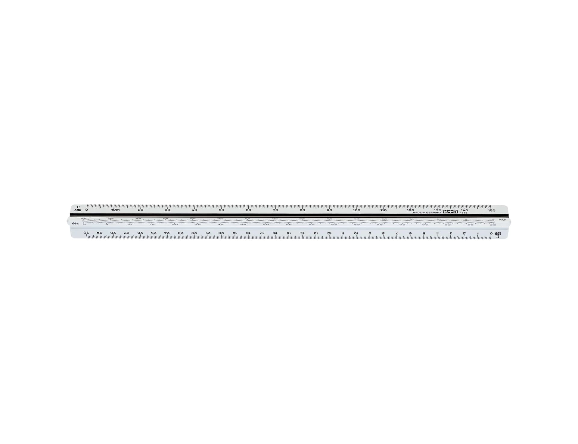 Escala m+r 1632.20 1:100-200-250-300-400-500 30 cm estuche rigido color
