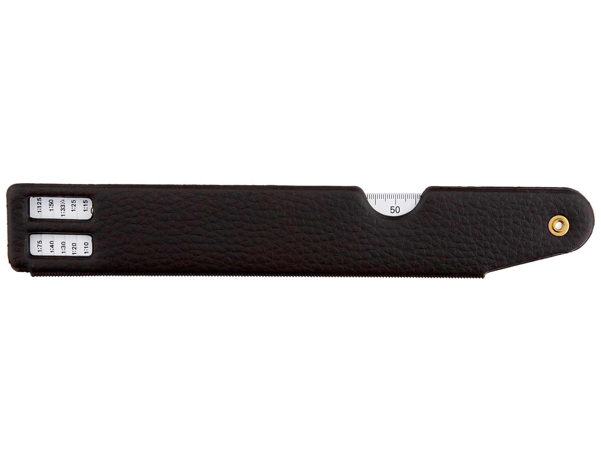 Escala pardo abanico 10 escalas 15 cm con estuche similpiel