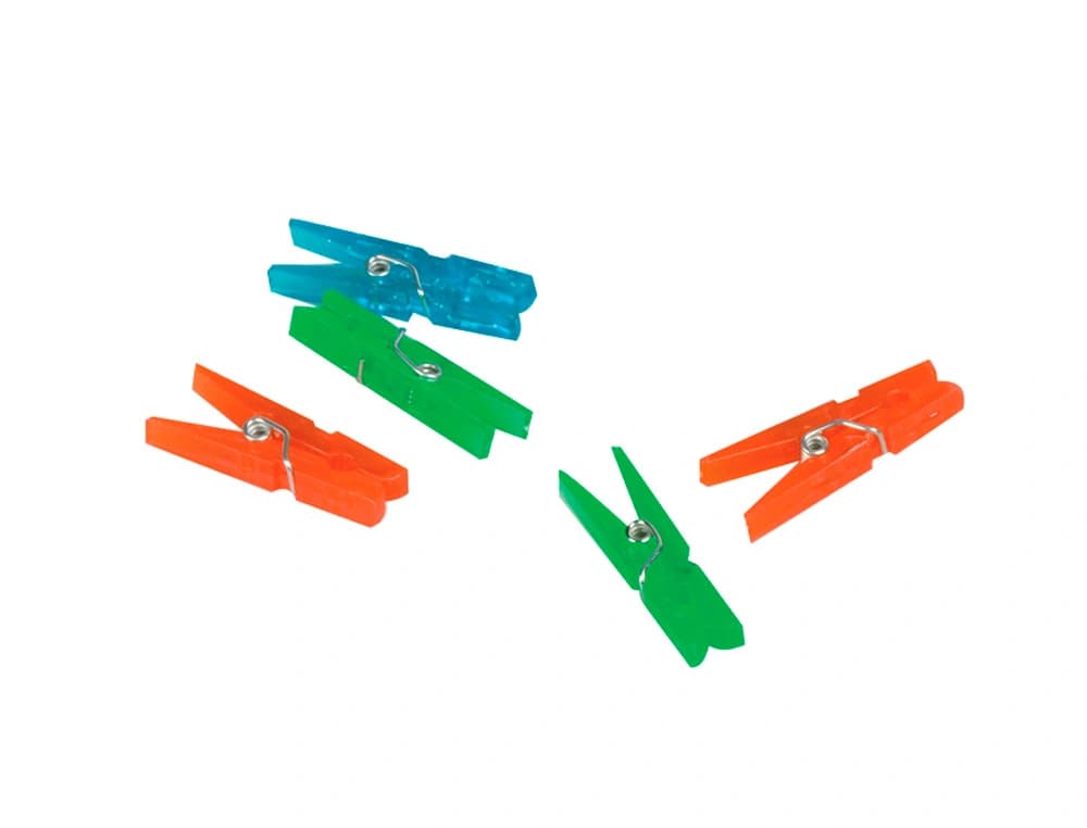 Pinza fantasia q-connect 32 mm caja de 10 unidades colores surtidos