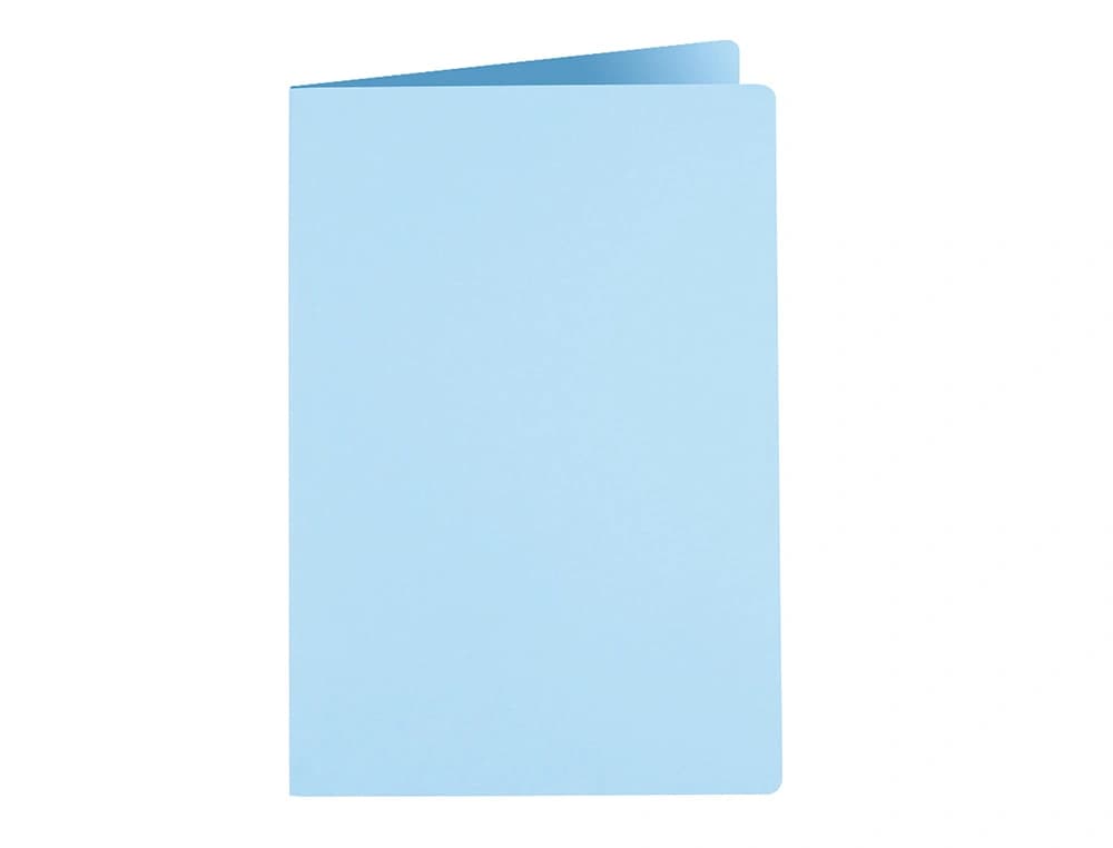 Subcarpeta de archivo Liderpapel de cartulina en colores pastel, intensos y kraft – Celeste intenso