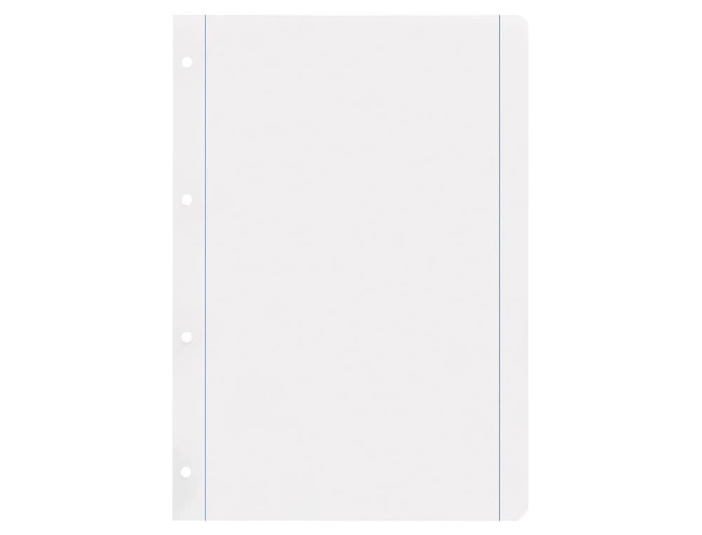 Recambio liderpapel a4 100 hojas 100gr liso 4 taladros doble margen