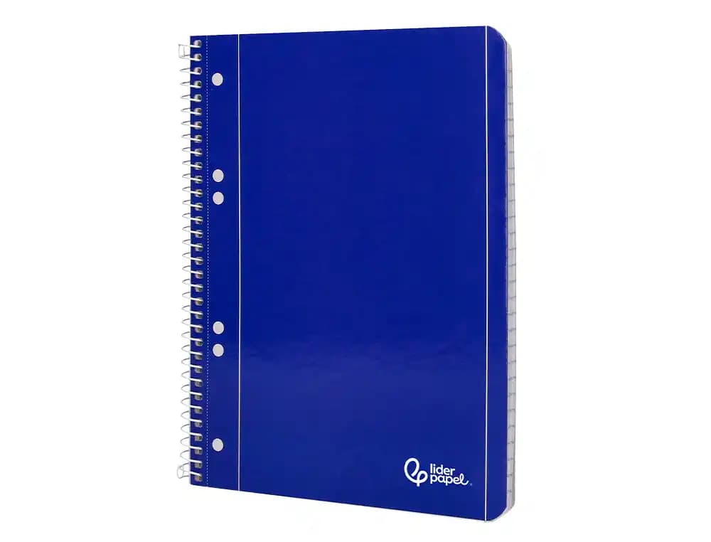 Cuaderno espiral liderpapel a5 micro serie azul tapa blandblanda 80h 75gr horizontal 6 taladros azul