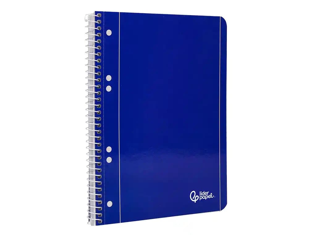 Cuaderno espiral liderpapel a5 micro serie azul tapa blandblanda 80h 75gr horizontal 6 taladros azul