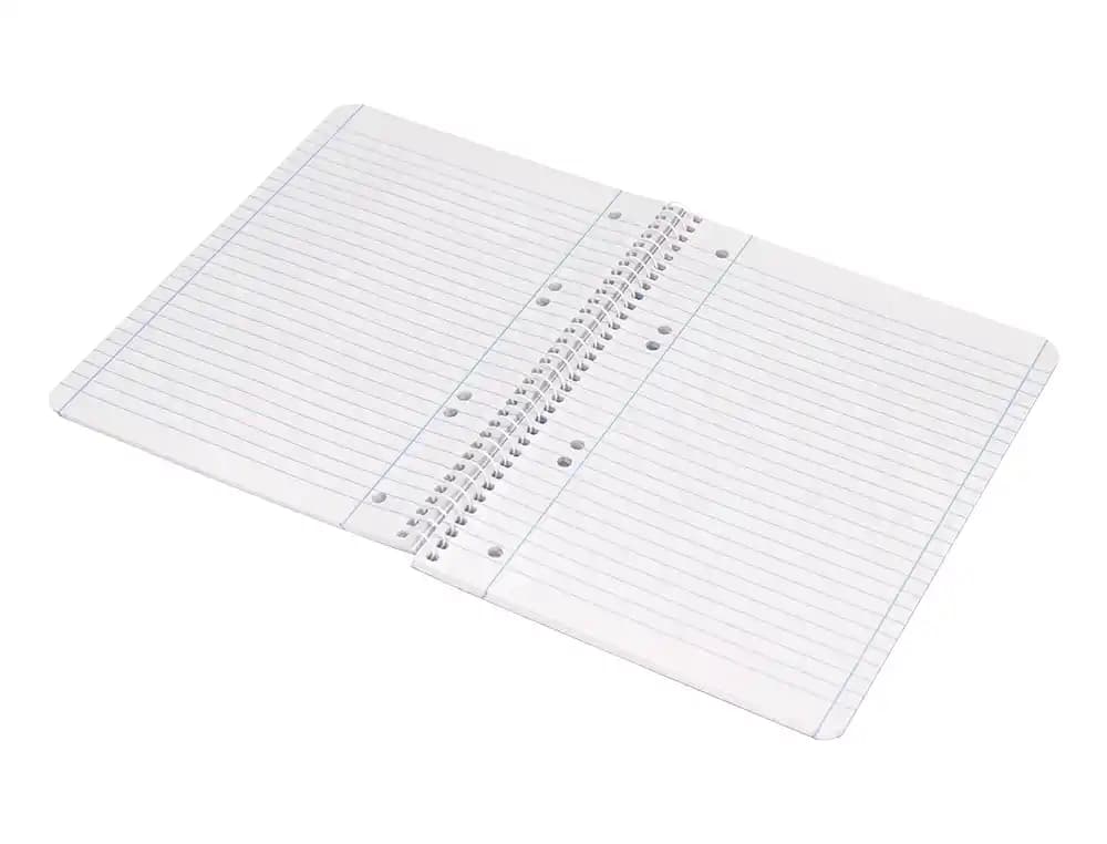 Cuaderno espiral liderpapel a5 micro serie azul tapa blandblanda 80h 75gr horizontal 6 taladros azul