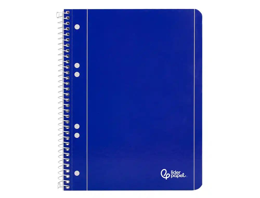 Cuaderno espiral liderpapel a5 micro serie azul tapa blanda 80h 75gr liso 6 taladros azul