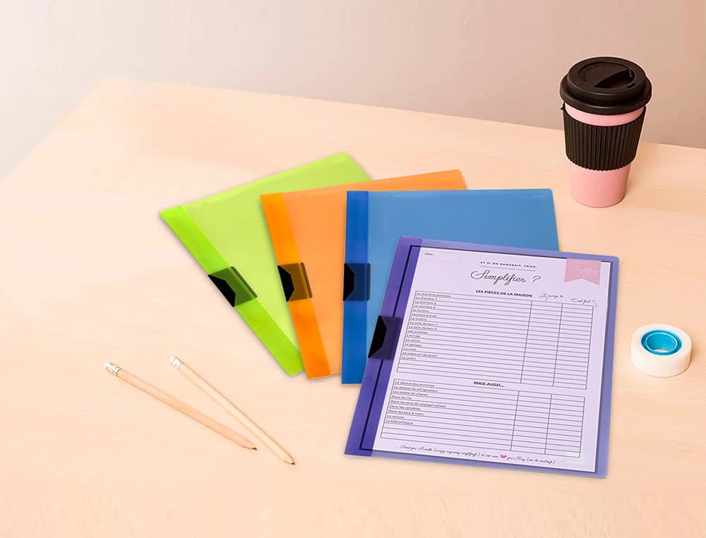 Carpeta liderpapel dossier pinza lateral deslizante polipropileno din a4 30 hojas