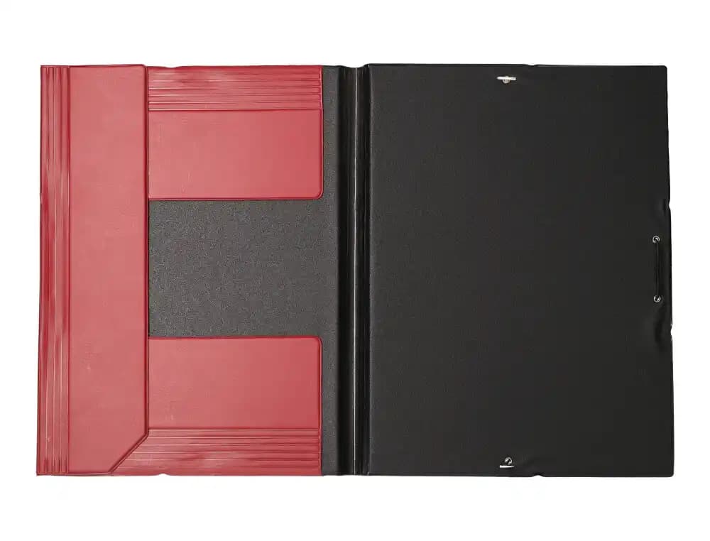 Carpeta liderpapel gomas tres solapas plastico folio