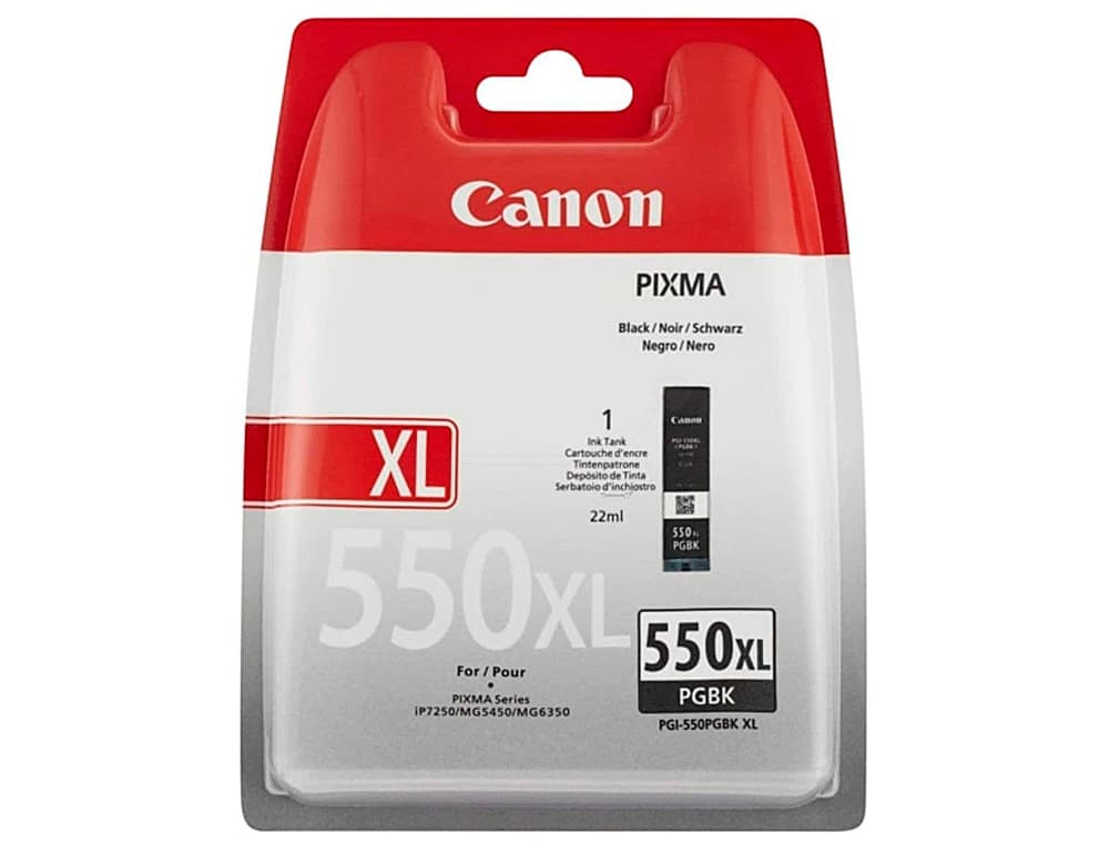 Ink-jet canon pgi550xl pixma mg5450/5550/ 6350/7150 negro gran capacidad
