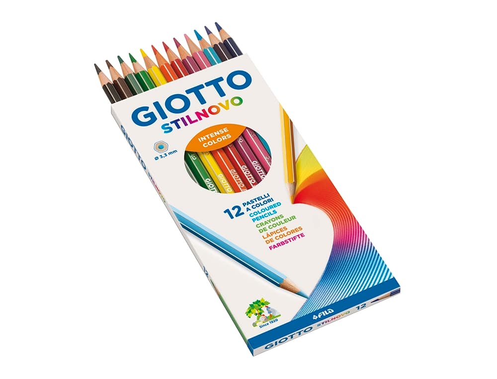 Lapices de colores giotto stilnovo 12 colores unidad