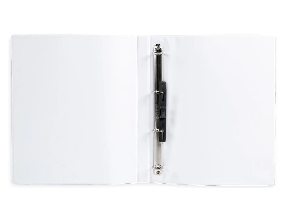 Carpeta canguro 4 anillas mixtas 16mm liderpapel a4 plastico color blanco
