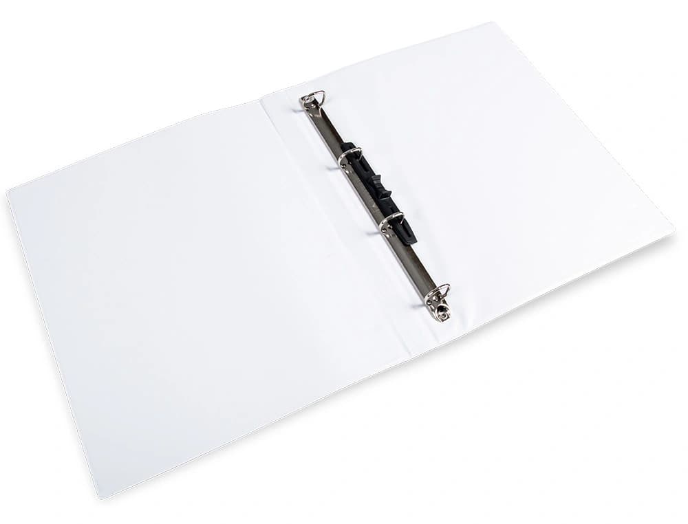 Carpeta canguro 4 anillas mixtas 16mm liderpapel a4 plastico color blanco