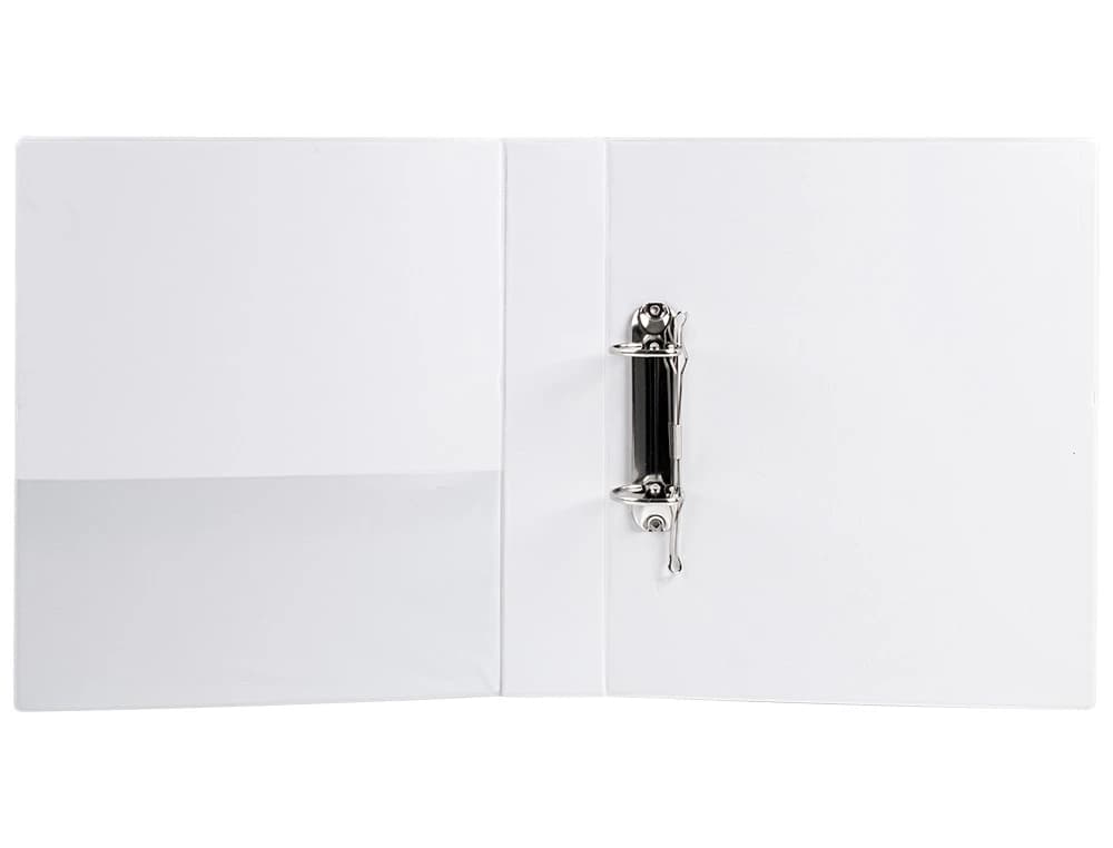 Carpeta canguro 2 anillas mixtas 40mm liderpapel a4 plastico color blanco