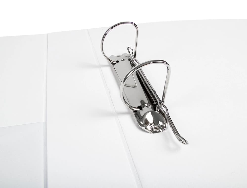 Carpeta canguro 2 anillas mixtas 40mm liderpapel a4 plastico color blanco