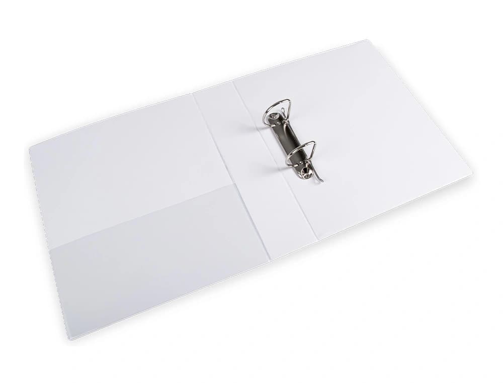 Carpeta canguro 2 anillas mixtas 55mm liderpapel a4 plastico color blanco