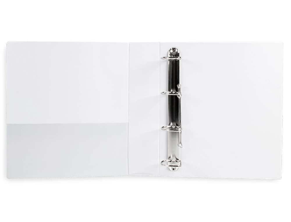 Carpeta canguro 4 anillas mixtas 55mm liderpapel a4 plastico color blanco