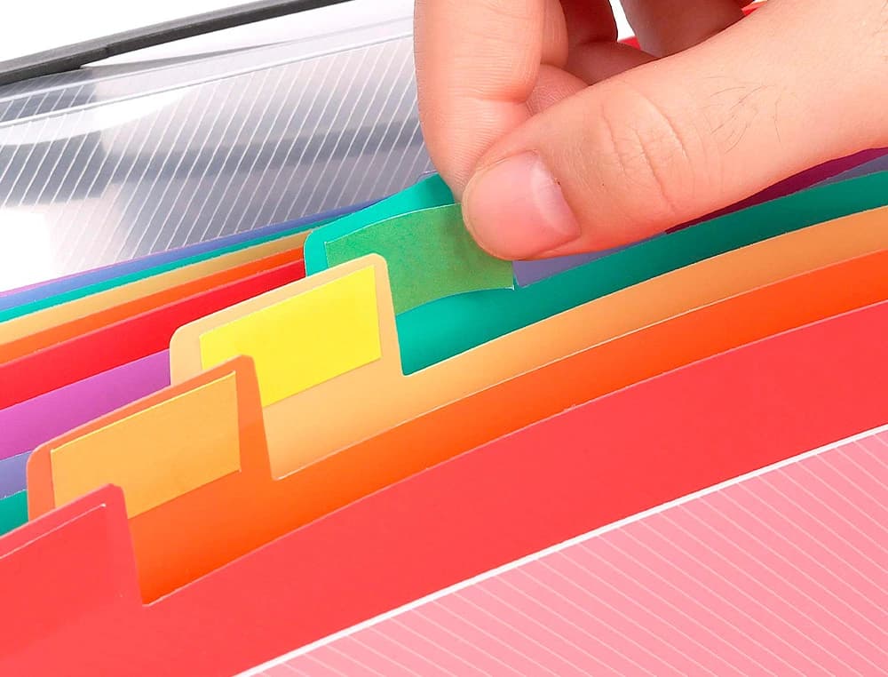 Carpeta liderpapel clasificador fuelle polipropileno din a4 opaco 13 departamentos