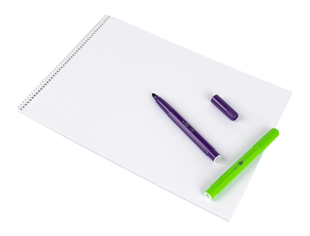 Bloc dibujo liderpapel artistico espiral 460x325mm 20 hojas 130gr/m2 sin recuadro perforado