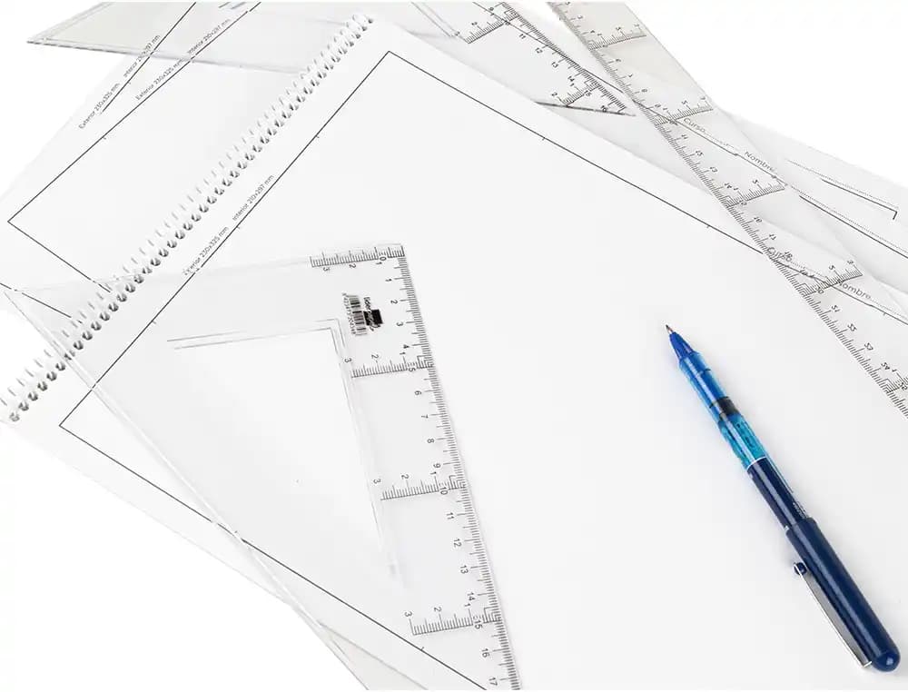 Bloc dibujo liderpapel lineal arquitectura espiral 230x325 mm 20 hojas 130g/m2 con recuadro perforado