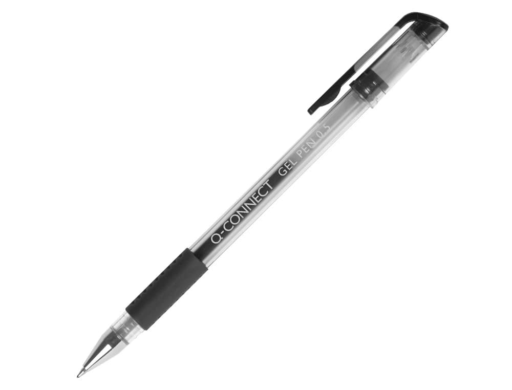 Boligrafo q-connect tinta gel 0,7 mm sujecion de caucho