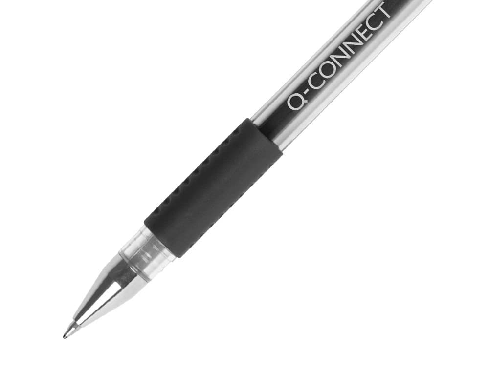 Boligrafo q-connect tinta gel 0,7 mm sujecion de caucho