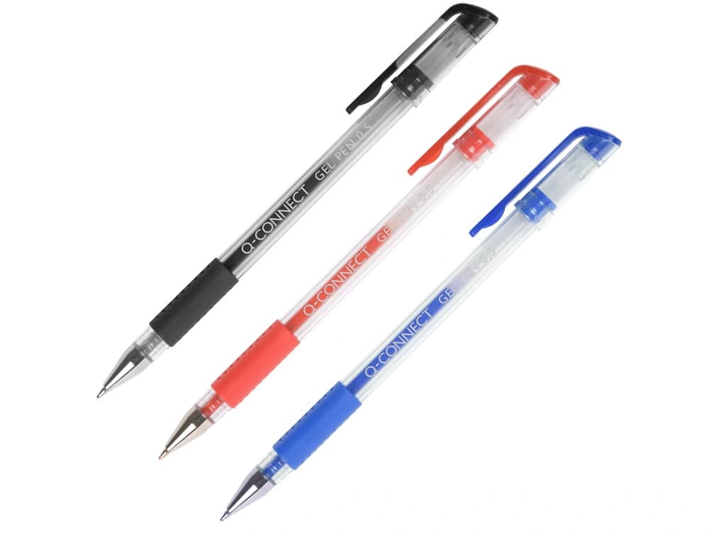 Boligrafo q-connect tinta gel 0,7 mm sujecion de caucho