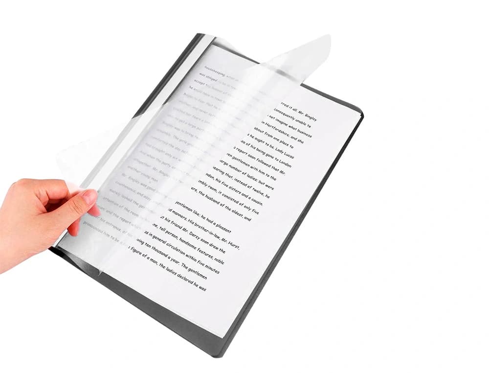 Carpeta dossier fastener plastico q-connect din a4