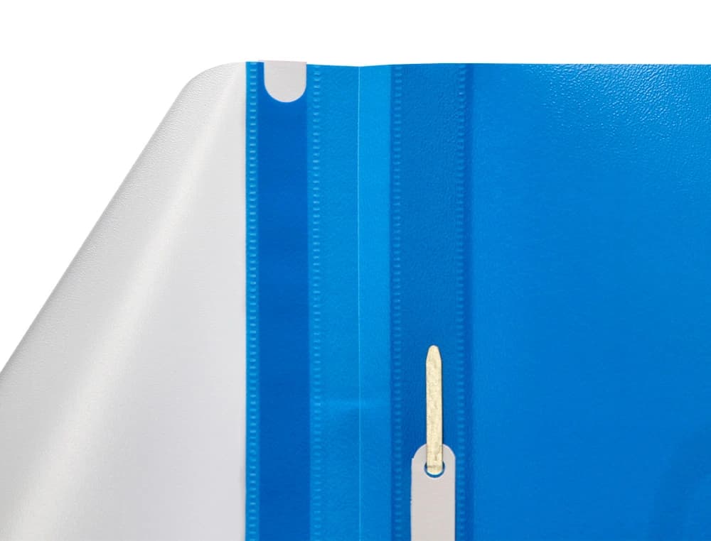 Carpeta dossier Q-Connect de PVC con fástener metálico, DIN A4 – Azul