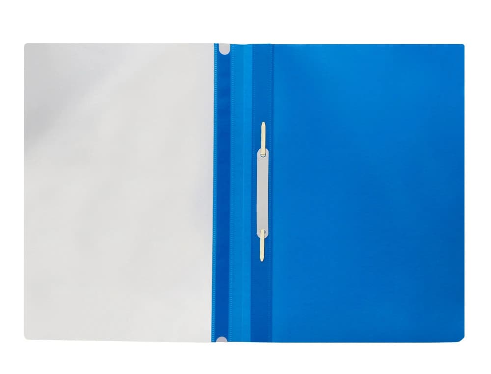 Carpeta dossier Q-Connect de PVC con fástener metálico, DIN A4 – Azul