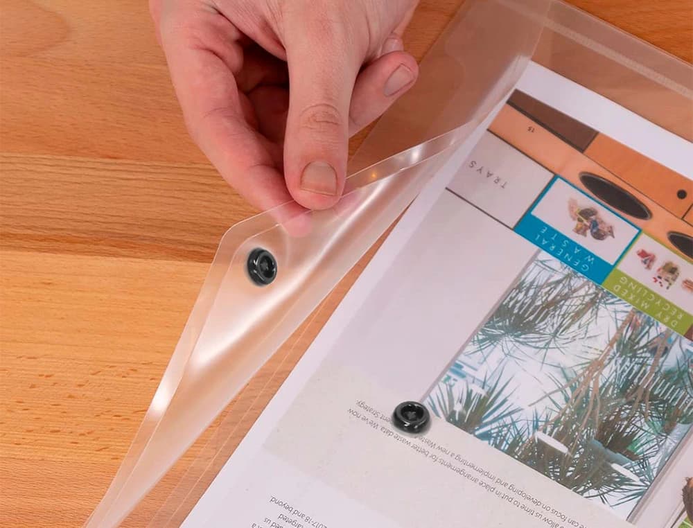 Carpeta liderpapel dossier broche 44243 polipropileno din a3 translucido