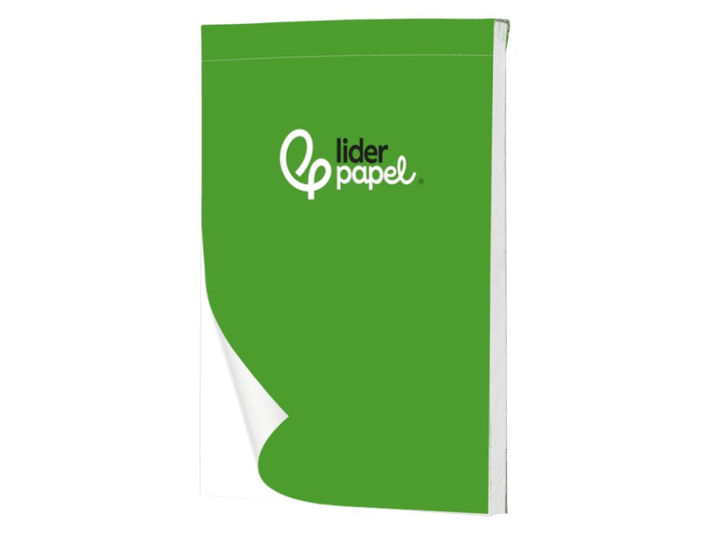 Bloc notas liderpapel liso a5 80 hojas 60g/m2 perforado