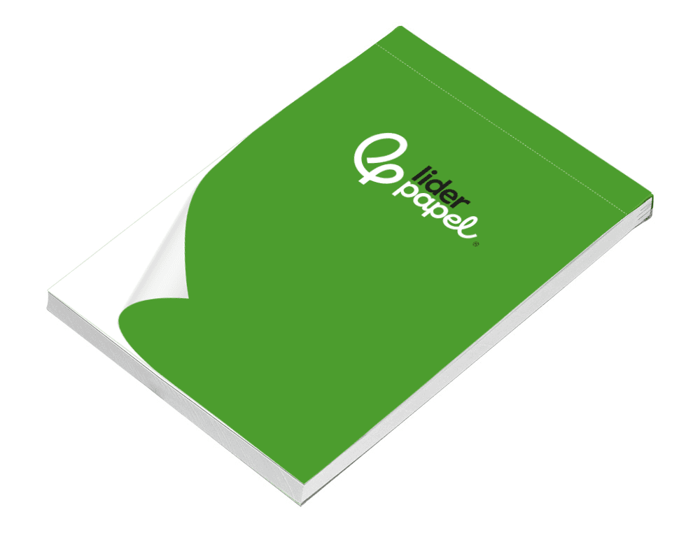 Bloc notas liderpapel liso a5 80 hojas 60g/m2 perforado