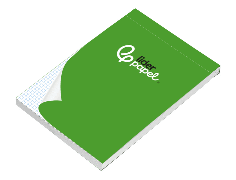 Bloc notas liderpapel cuadro 4mm a5 80 hojas 60g/m2 perforado