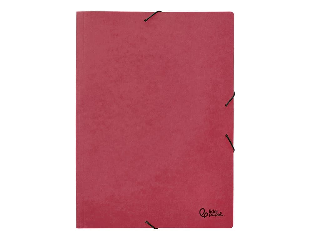Carpeta liderpapel gomas tres solapas carton prespan a3