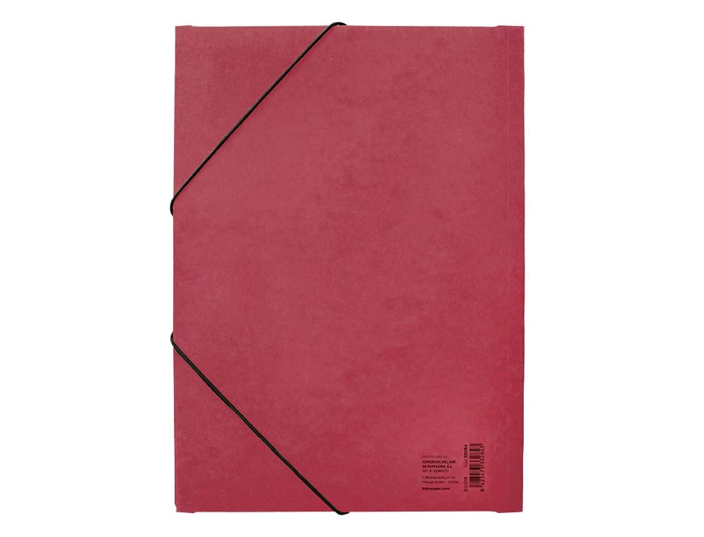 Carpeta liderpapel gomas tres solapas carton prespan a3