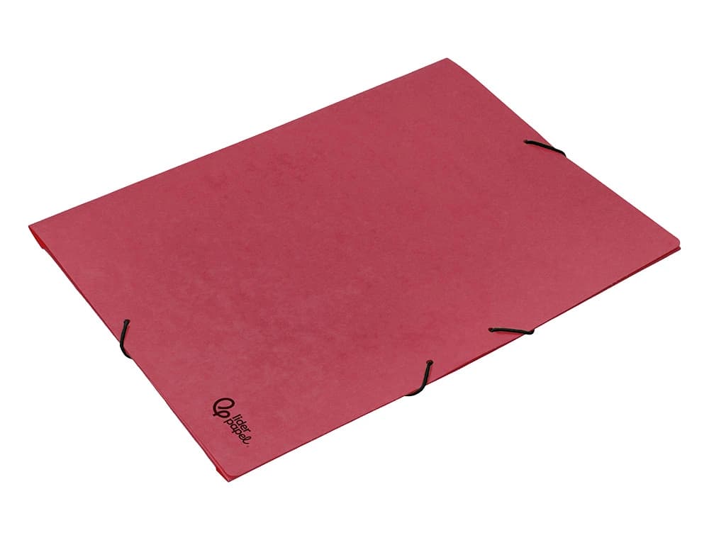 Carpeta liderpapel gomas tres solapas carton prespan a3