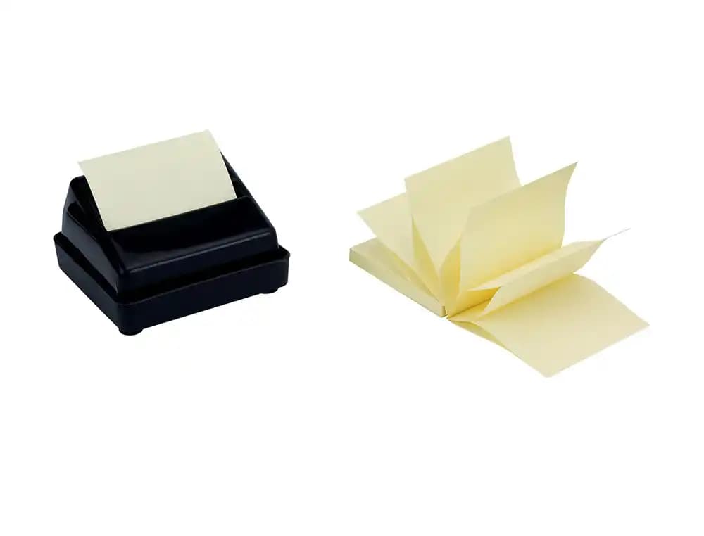 Bloc de notas adhesivas quita y pon q-connect 76x76 mm zig-zag