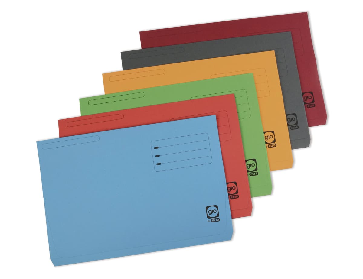 Subcarpeta cartulina gio folio pocket con bolsa y solapa 320g/m2
