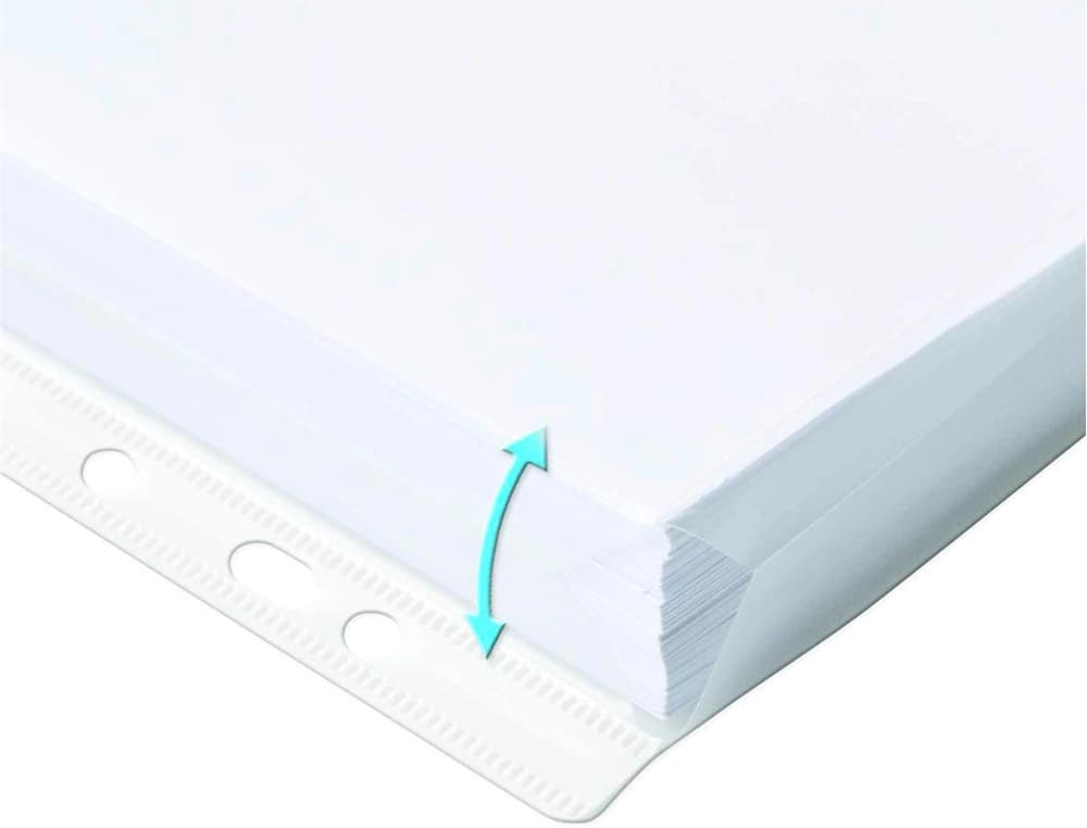 Funda multitaladro oxford con fuelle din a4 200 mc cristal