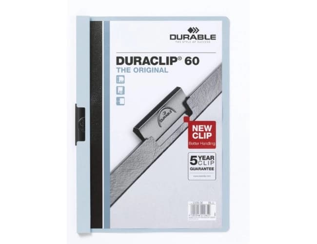 Carpeta duraclip dossier pinza lateral capacidad 60 hojas