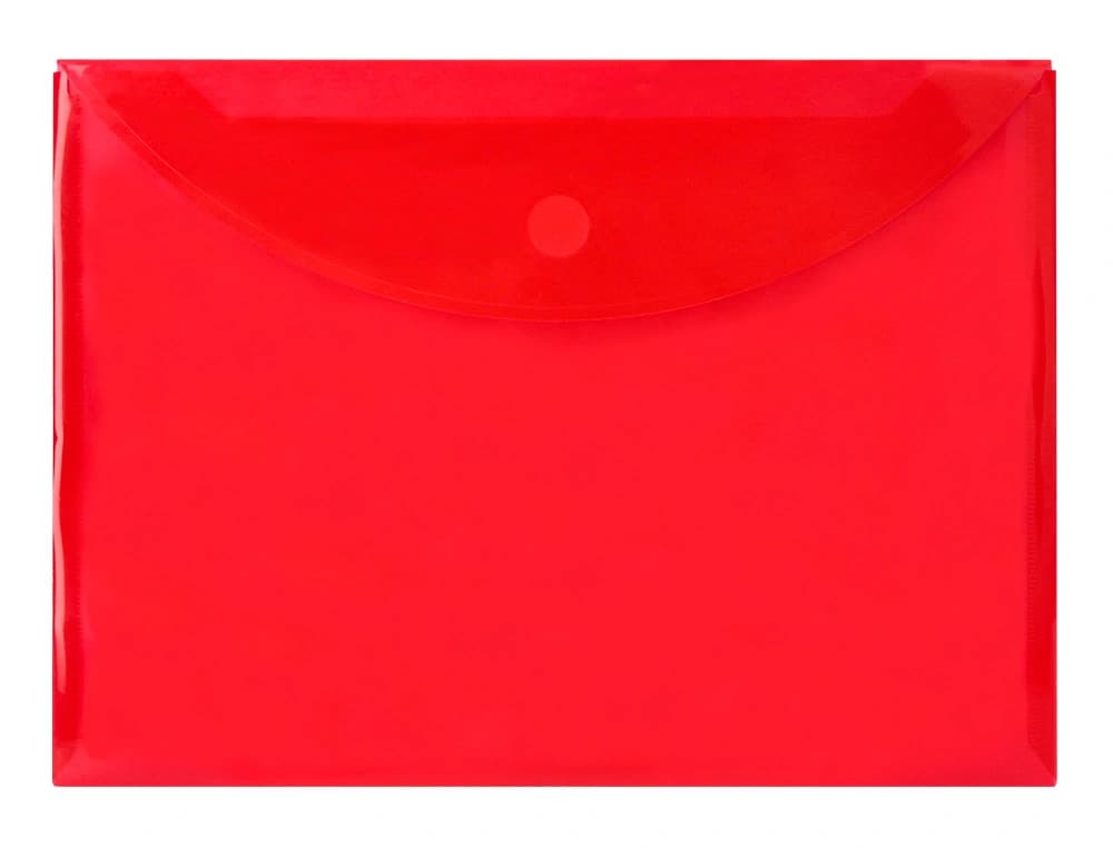 Carpeta dossier Liderpapel de polipropileno con cierre de velcro, DIN A4 – Rojo
