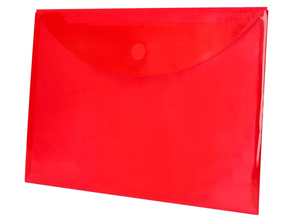 Carpeta dossier Liderpapel de polipropileno con cierre de velcro, DIN A4 – Rojo
