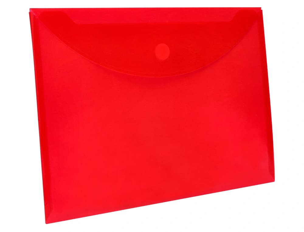 Carpeta dossier Liderpapel de polipropileno con cierre de velcro, DIN A4 – Rojo