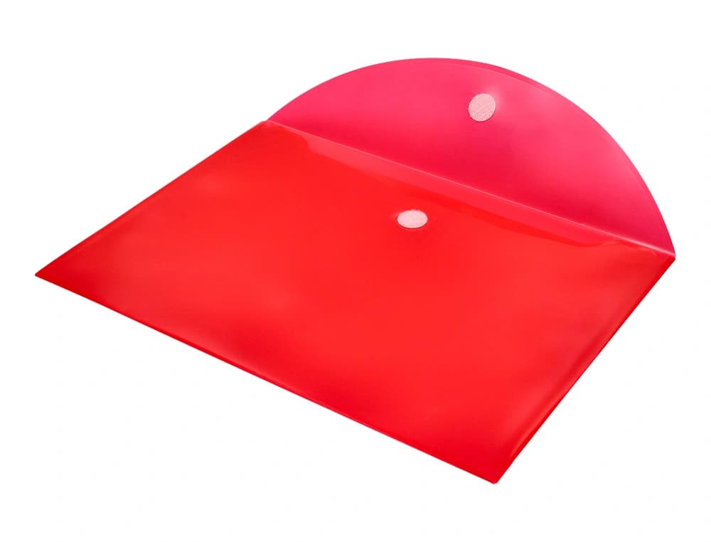 Carpeta dossier Liderpapel de polipropileno con cierre de velcro, DIN A4 – Rojo