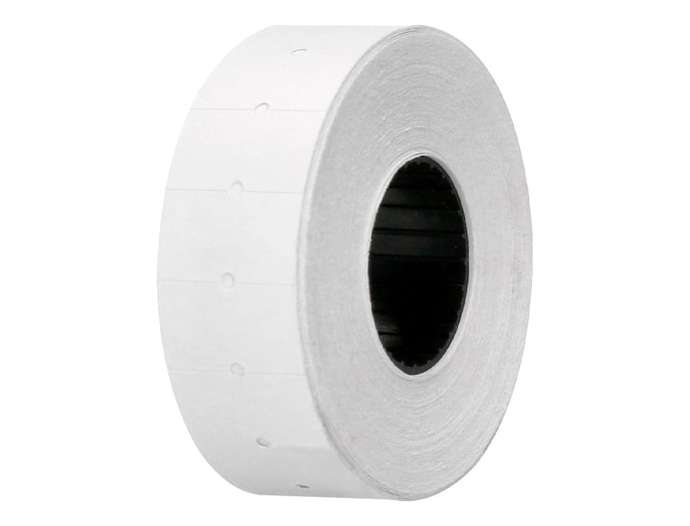 Etiquetas q-connect blanca 21x12 mm lisa rollo 1000 etiquetas para etiquetadora connect kf00712