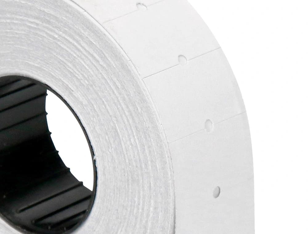 Etiquetas q-connect blanca 21x12 mm lisa rollo 1000 etiquetas para etiquetadora connect kf00712