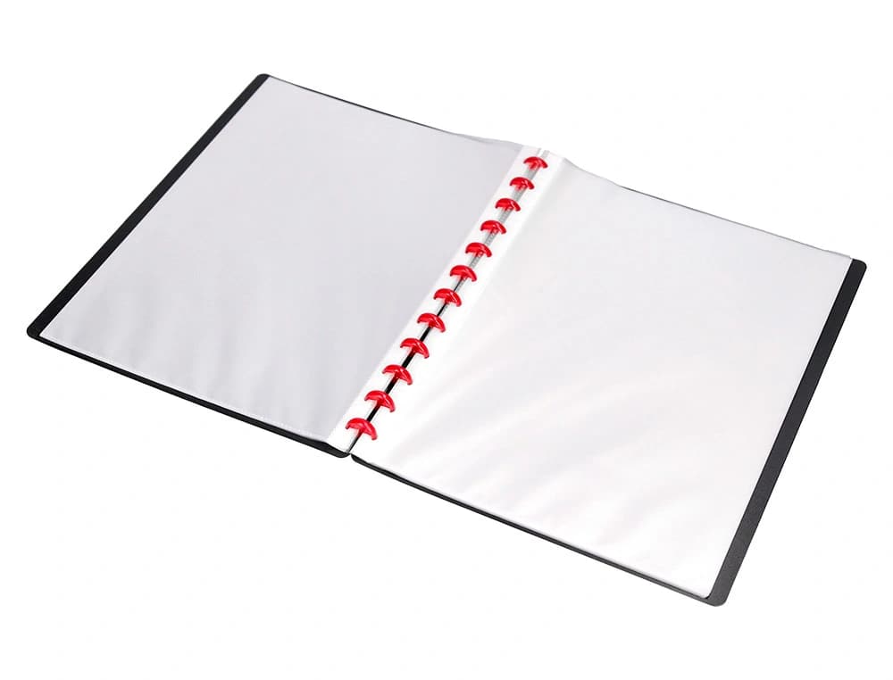 Carpeta liderpapel escaparate 20 fundas polipropileno din a4 opaco