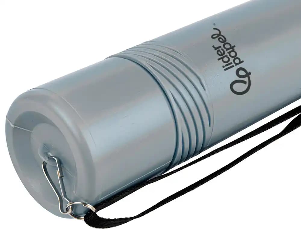 Portaplanos plastico liderpapel diametro 6 cm extensible hasta 80